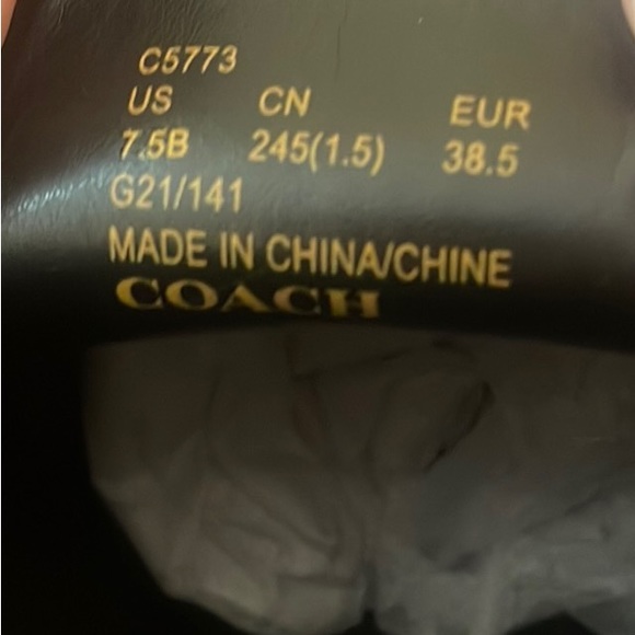 ✨Please read⭐️Coach Lory Leather Booties in Black-TWO DIFFERENT SIZESPLEASE READ - Picture 11 of 12